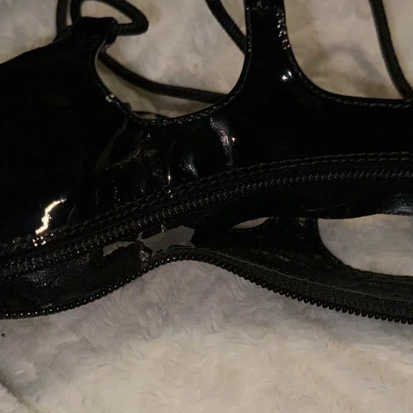 Black Strappy Gladiator Sandals - Picture 8 of 11